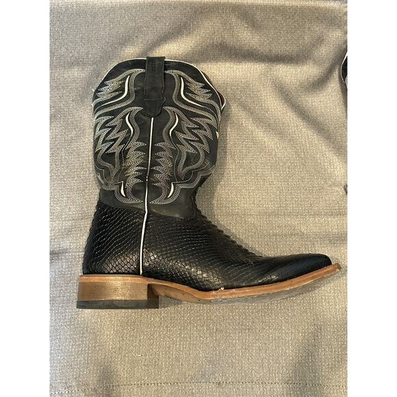 Alfa Rough Out Cut Square Toe Western Cowboy Boots Mexico Size 27.5 main image 5